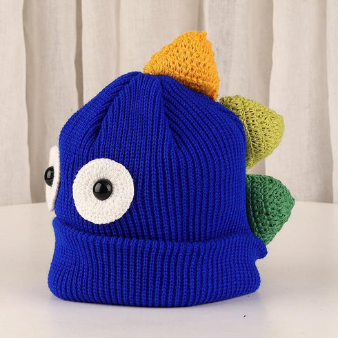 Autumn and winter dinosaur monster children's knitted wool cap 18.5-20.4 inch