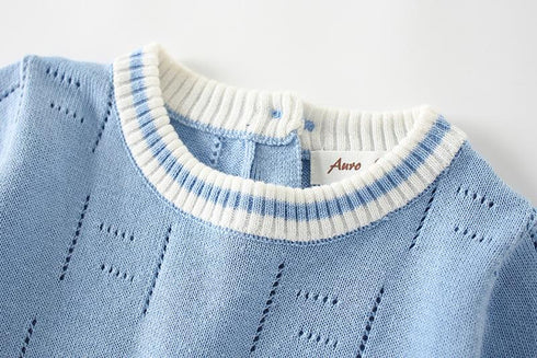 Autumn Knit Jumpsuit with Hat