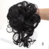 Synthetic bun wig fluffy hair ring ball head