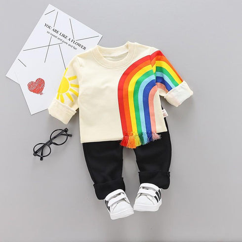 Children's Spring and Autumn Set Two-Piece Set