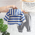 Spring and Autumn Boys Long Sleeve Set Two-Piece Set