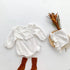 Foreign style bubble sleeve lotus collar fart jacket
