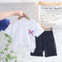 Boys summer suit short sleeve shorts two-piece set
