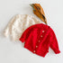 Spring and Autumn Children's Handmade Ball Knit Coat