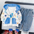 Boys spring and autumn suit set of three