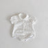 Small lapel lace fart Haha jumpsuit climbing suit