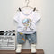 Baby Summer Little Boy Short Sleeve Thin Two Piece Set