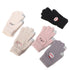 Mink velvet smiling face plus velvet warm outdoor winter plush gloves