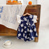 Cotton Large Flower-Print Flying Sleeve Triangle Ha Skirt Jumpsuit Climbing Clothing