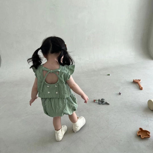 Baby Fly SLEEVE TOP SHORTS Cute Suit
