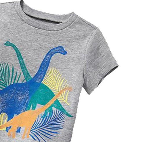 Summer boy dinosaur short sleeve suit