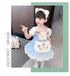 Girls Summer Dress Princess Dress 2022 New Summer Girl Foreign Style Unkempt Dress