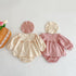Cotton baby girl baby lace bubble long sleeve skirt bread pants two-piece suit