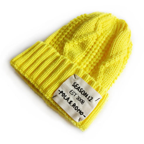 Cloth label knitted wool hat 14.96-18.11 inches