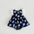 Cotton Large Flower-Print Flying Sleeve Triangle Ha Skirt Jumpsuit Climbing Clothing