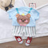 Children's Summer Dress Short Sleeve Set