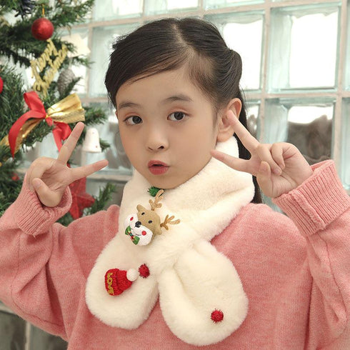 Children's Plush Christmas Scarf