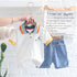 Children's Comfortable Simple Polo Jeans Set