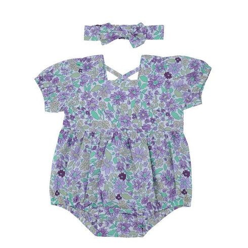 Newborn baby short sleeve jumpsuit