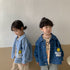 Children's smiley denim jacket fried street style baby jacket