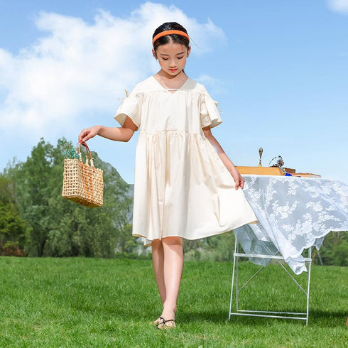 Cotton Dress Sweet Loose Princess Dress