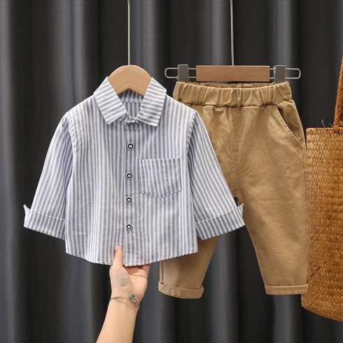 Boys Spring and Autumn Three-Piece Set