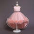 Flower-tailed dress dress piano performance unkempt dress princess dress