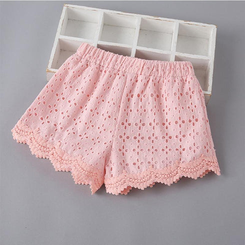 Summer Girl's Lace Shorts