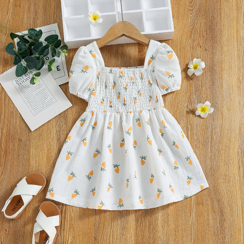 Summer Girl Carrot-Print Dress