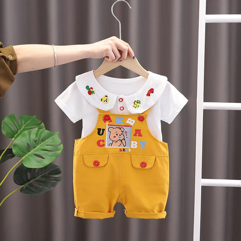 Summer Suit Girls' Strap Two Piece Set