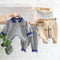 Spring and Autumn Boys' Long Sleeve Suit Two-Piece Set
