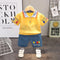 Boys summer short sleeve suit two-piece set