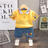 Boys summer short sleeve suit two-piece set