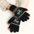 Fawn plus velvet padded cold-proof warm riding gloves