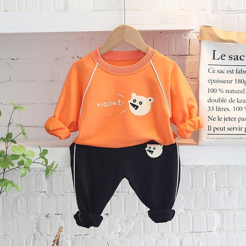Boys spring and autumn suit two-piece set