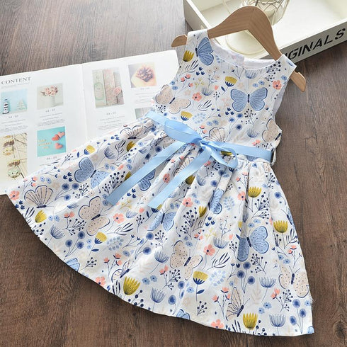 Children's Cartoon Sleeveless Dress