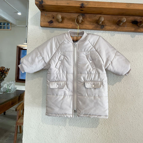 Medium and long padded cotton padded children's cotton-padded jacket winter baby coat