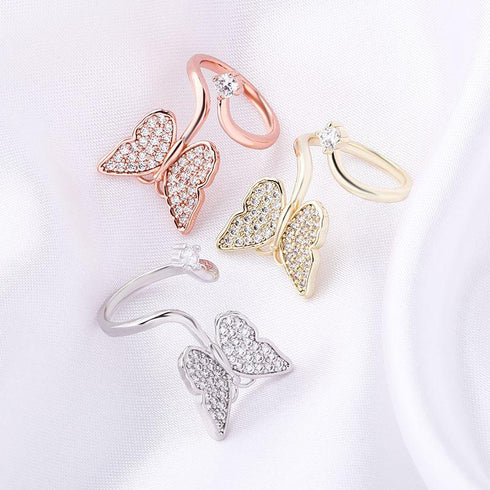 Butterfly Ring Fashion Women's Ring