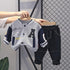 Children's spring and autumn baseball suit cardigan suit