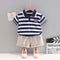 Baby Stripe Short Sleeve Shorts Set