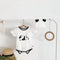 Baby panda printed triangle fart climbing suit