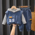 Boys spring and autumn suit set of three