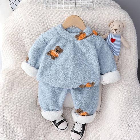 Autumn and winter children's pajamas set home wear
