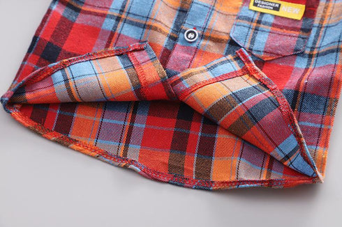 Boy's Spring and Autumn Shirt Pants Two-Piece Set