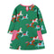 Autumn New Girl Dress European And American Style Cartoon Printing Princess Dress Knitted Cotton Pocket Children's Dress