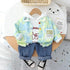 Boy's Spring and Autumn Dress Three-Piece Set