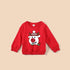 A family of three antlers Christmas snowman coat parent-child series