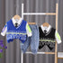 Boys Spring and Autumn Knit Vest Set Three Pieces
