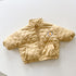 Children's cotton-padded jacket plus velvet padded winter warm cotton-padded jacket baby coat