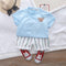 Children's Summer Dress Short Sleeve Set
